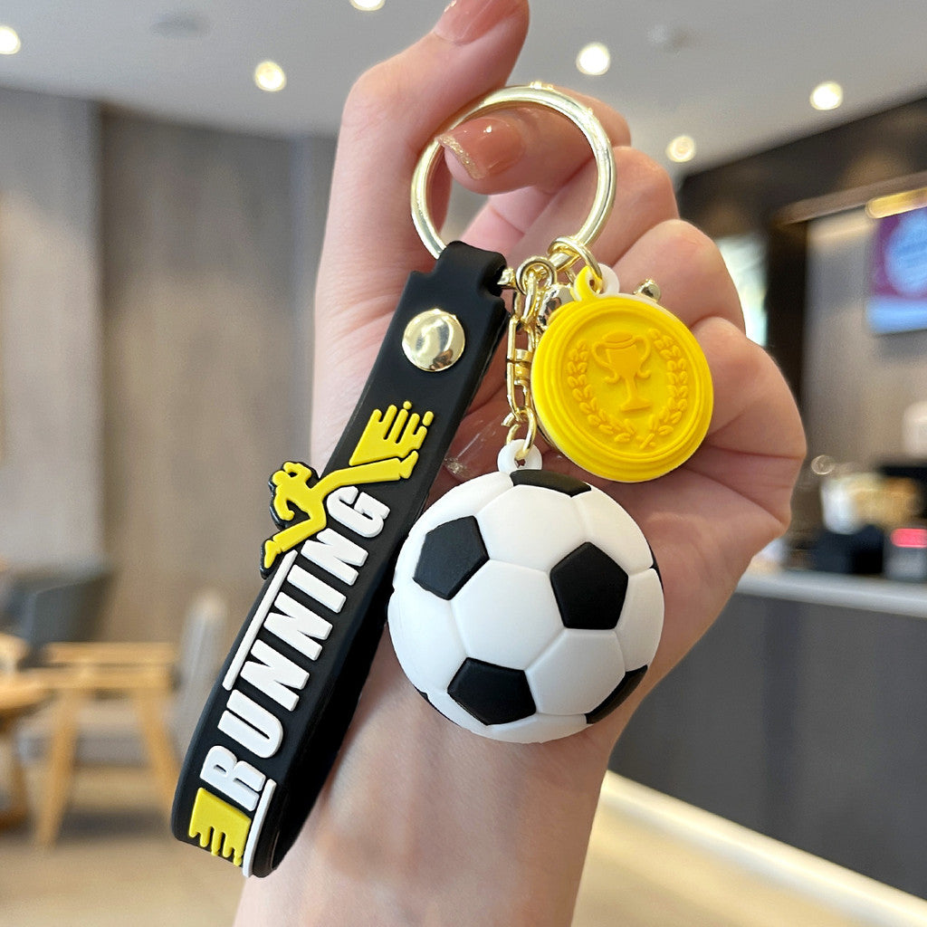 Gantungan Kunci Bag Charm Seri Bola Sepak Soccer Souvenir Aksesori Tas