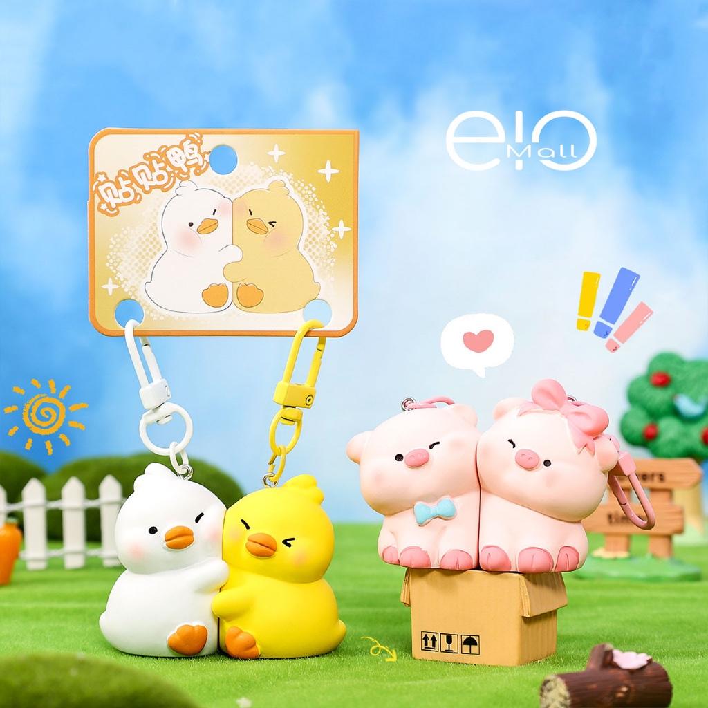 Gantungan Kunci Magnet Couple 1 Set Seri Cute Animal  Aksesori Tas Bag Charm Sepasang