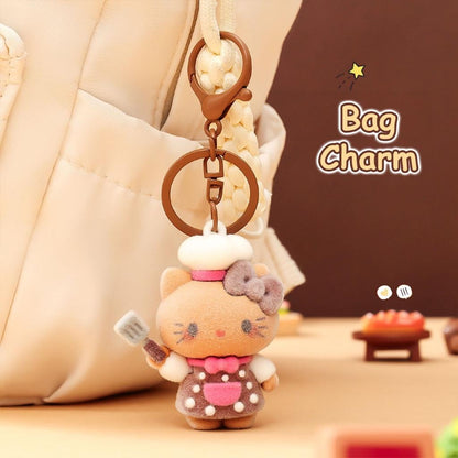 Gantungan Kunci Bag Charm Aksesori Tas Hello Kitty Seri Chef Dgn Spatula