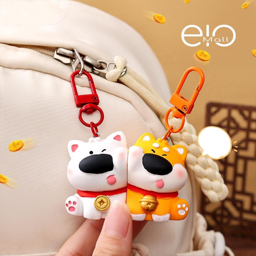 Gantungan Kunci Magnet Sepasang Seri Fortune Dog Aksesori Tas Souvenir Imlek