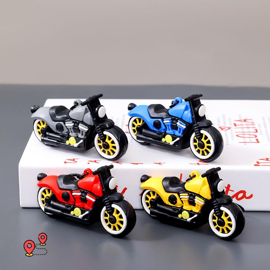 Gantungan Kunci Aksesori Tas Seri Miniature Motor Racing