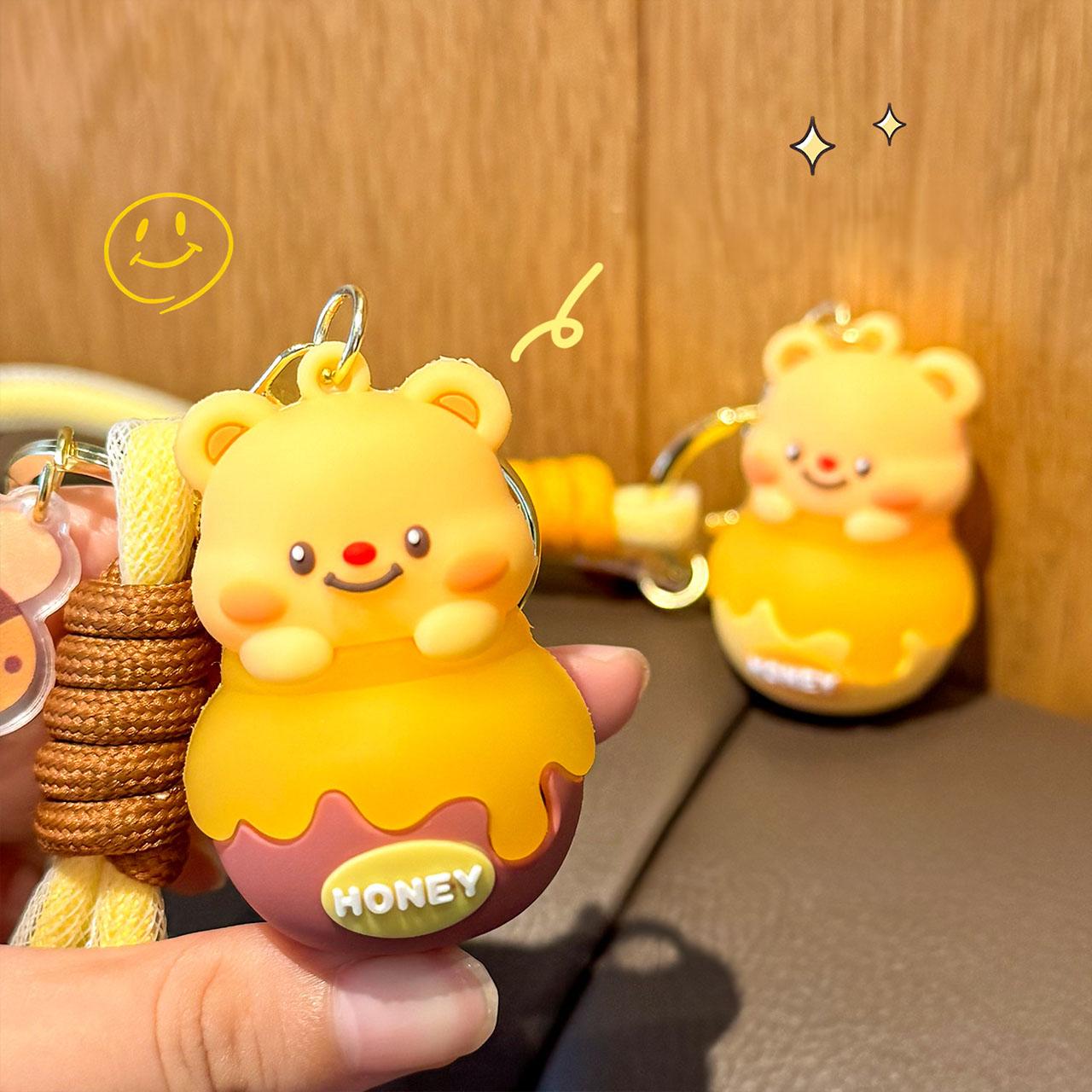 Gantungan Kunci Strap Gantungan Tas Bag Charm Seri Honey Butter Bear