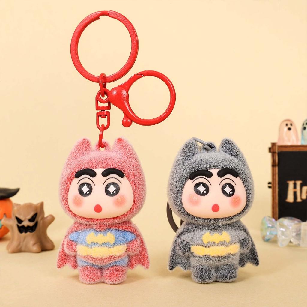 Gantungan Kunci Bag Charm Kartun Shinchan Kostum Cosplay Batman