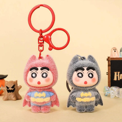 Gantungan Kunci Bag Charm Kartun Shinchan Kostum Cosplay Batman