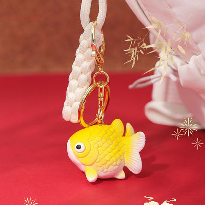 Gantungan Kunci Bag Charm Aksesori Tas Model Ikan Hias Koki