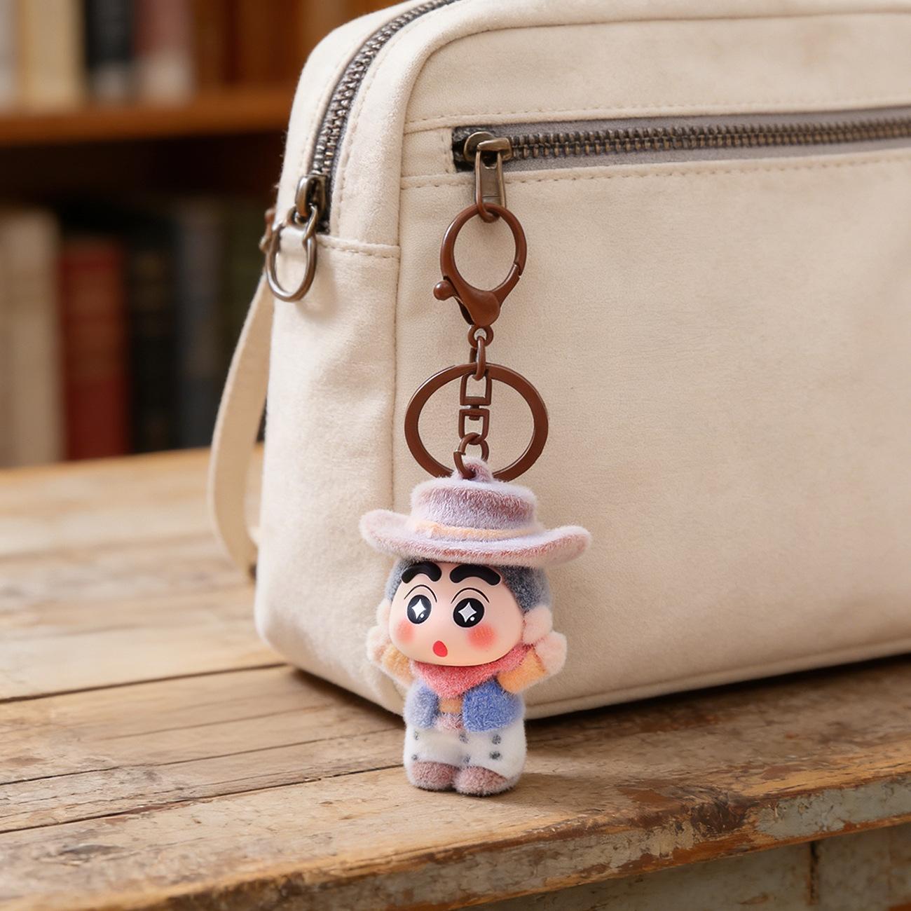 Gantungan Kunci Bag Charm Aksesori Tas Model Shinchan Cosplay Koboi Cowboy