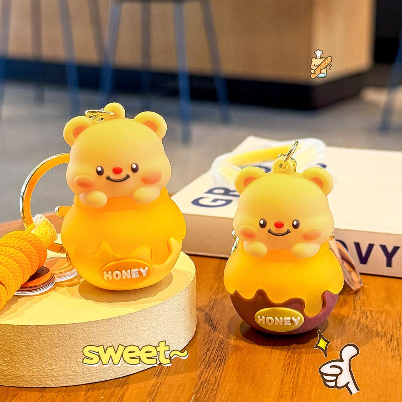 Gantungan Kunci Strap Gantungan Tas Bag Charm Seri Honey Butter Bear