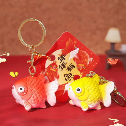 Gantungan Kunci Bag Charm Aksesori Tas Model Ikan Hias Koki