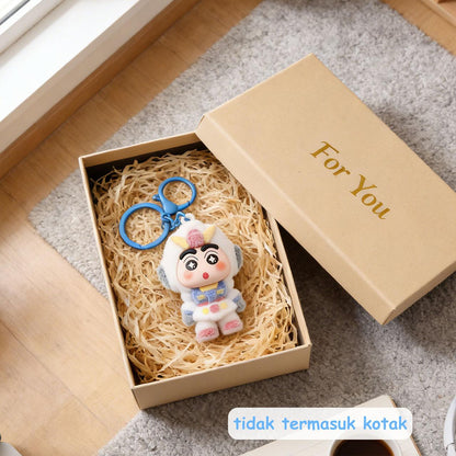Gantungan Kunci Bag Charm Aksesori Tas Model Shinchan Cosplay Gundam