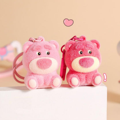 Gantungan Kunci Bag Charm Aksesori Tas Beruang Merah Pink Lotso