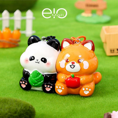 Gantungan Kunci Magnet Couple 1 Set Seri Cute Animal  Aksesori Tas Bag Charm Sepasang