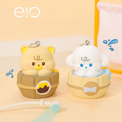 Gantungan Kunci Acc Tas Bag Charm Bear And Puppy Bath Time