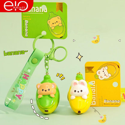 Gantungan Kunci Bag Charm Aksesori Tas Seri Pisang Dgn Strap