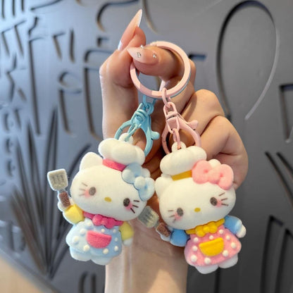 Gantungan Kunci Bag Charm Aksesori Tas Hello Kitty Seri Chef Dgn Spatula