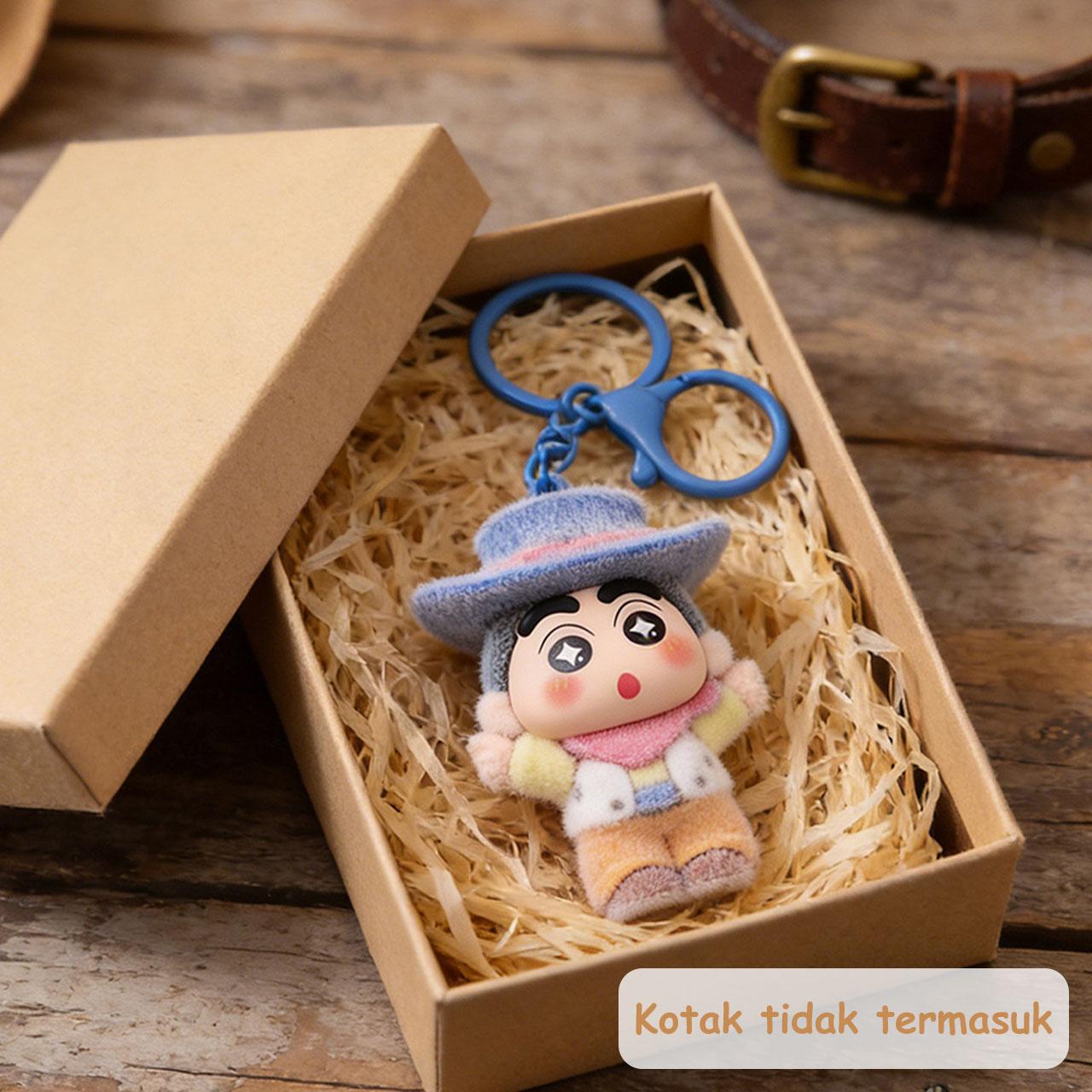 Gantungan Kunci Bag Charm Aksesori Tas Model Shinchan Cosplay Koboi Cowboy