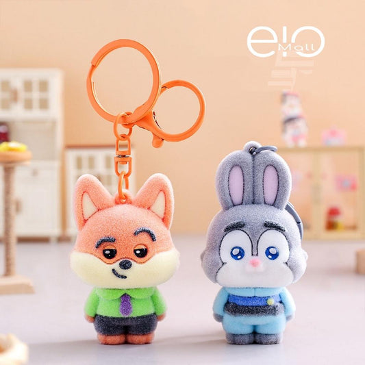 Gantungan Kunci Bag Charm Seri Zootopia Nick And Judy Aksesori Tas