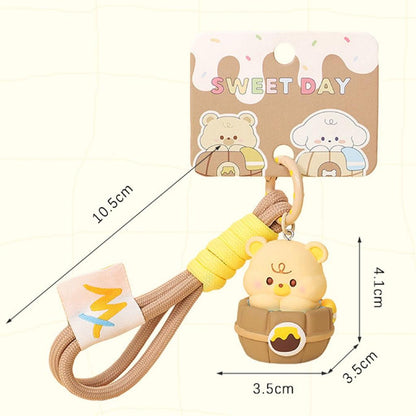 Gantungan Kunci Acc Tas Bag Charm Bear And Puppy Bath Time