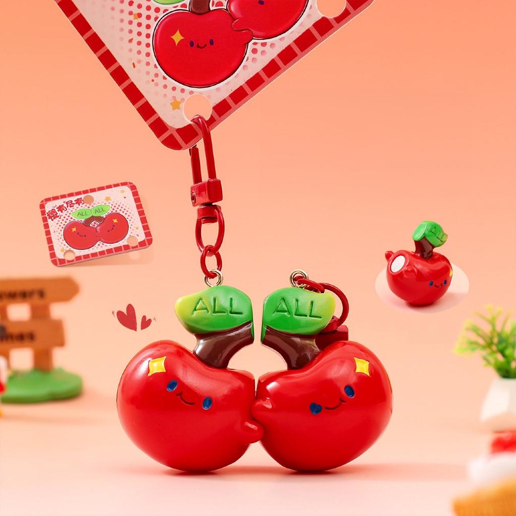 Gantungan Kunci Bag Charm Aksesori Tas Magnet Couple Seri Cherry