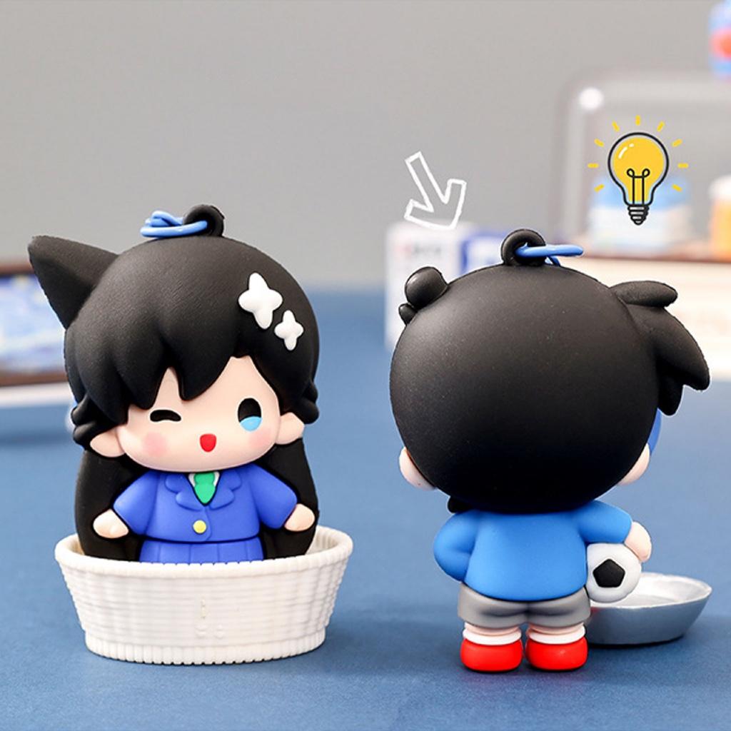 Gantungan Kunci Bag Charm Seri Anime Detective Conan And Ran Aksesori Tas