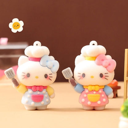 Gantungan Kunci Bag Charm Aksesori Tas Hello Kitty Seri Chef Dgn Spatula