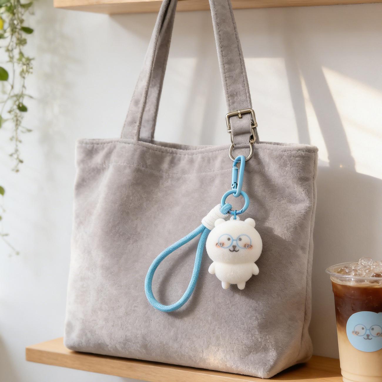 Gantungan Kunci Bag Charm Aksesori Tas Model Chikawa dengan Strap