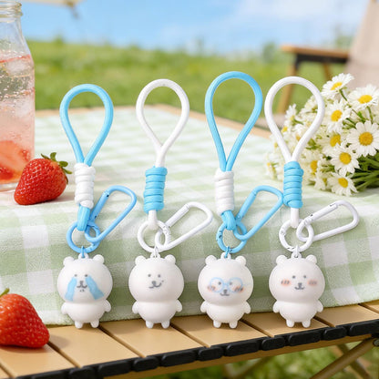 Gantungan Kunci Bag Charm Aksesori Tas Model Chikawa dengan Strap
