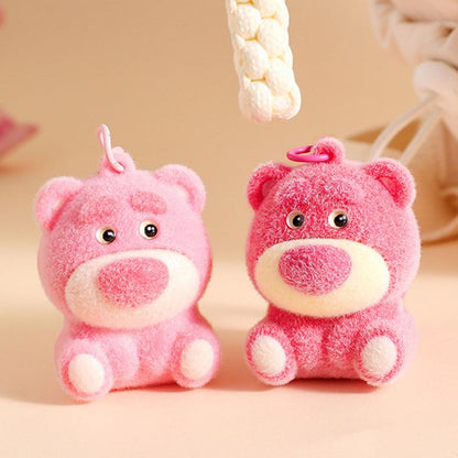 Gantungan Kunci Bag Charm Aksesori Tas Beruang Merah Pink Lotso
