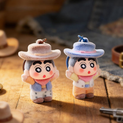 Gantungan Kunci Bag Charm Aksesori Tas Model Shinchan Cosplay Koboi Cowboy