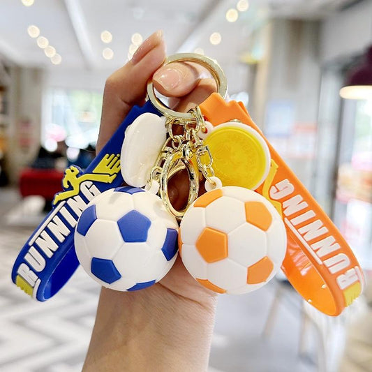Gantungan Kunci Bag Charm Seri Bola Sepak Soccer Souvenir Aksesori Tas