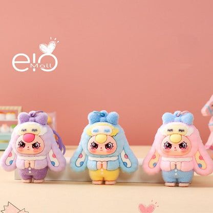 Gantungan Kunci Bag Charm Aksesori Tas Baby Three Seri Long Ear Costume