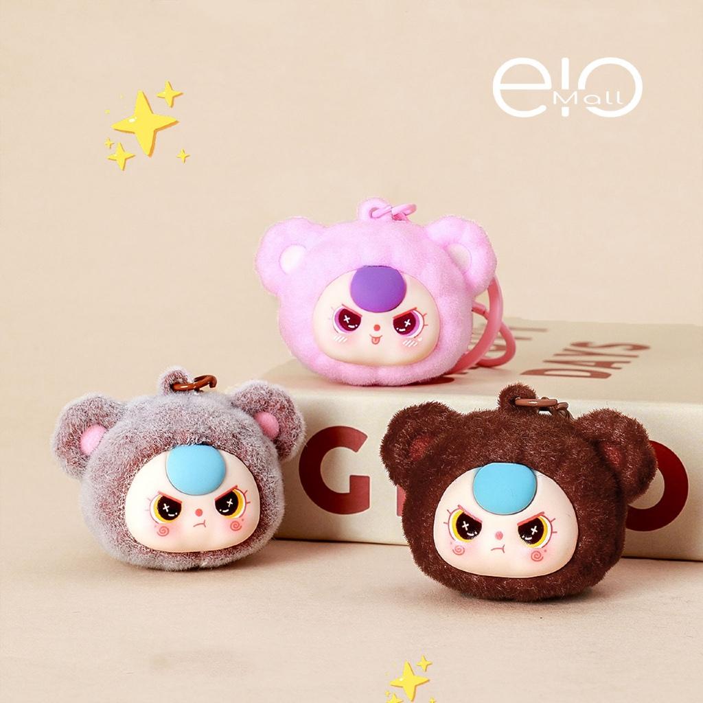 Gantungan Kunci Bag Charm Karakter Baby Three Head Aksesori Tas Keychain