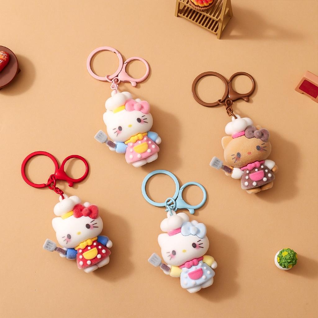 Gantungan Kunci Bag Charm Aksesori Tas Hello Kitty Seri Chef Dgn Spatula
