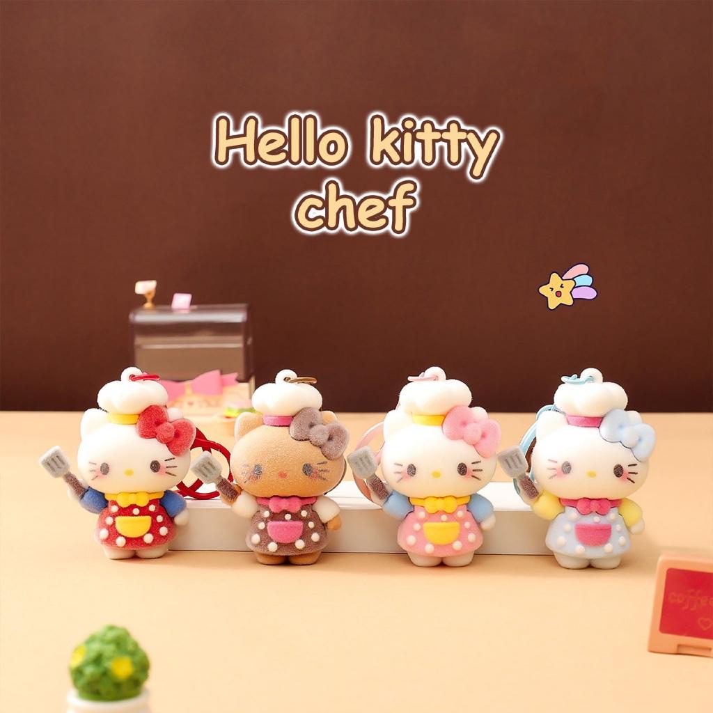 Gantungan Kunci Bag Charm Aksesori Tas Hello Kitty Seri Chef Dgn Spatula