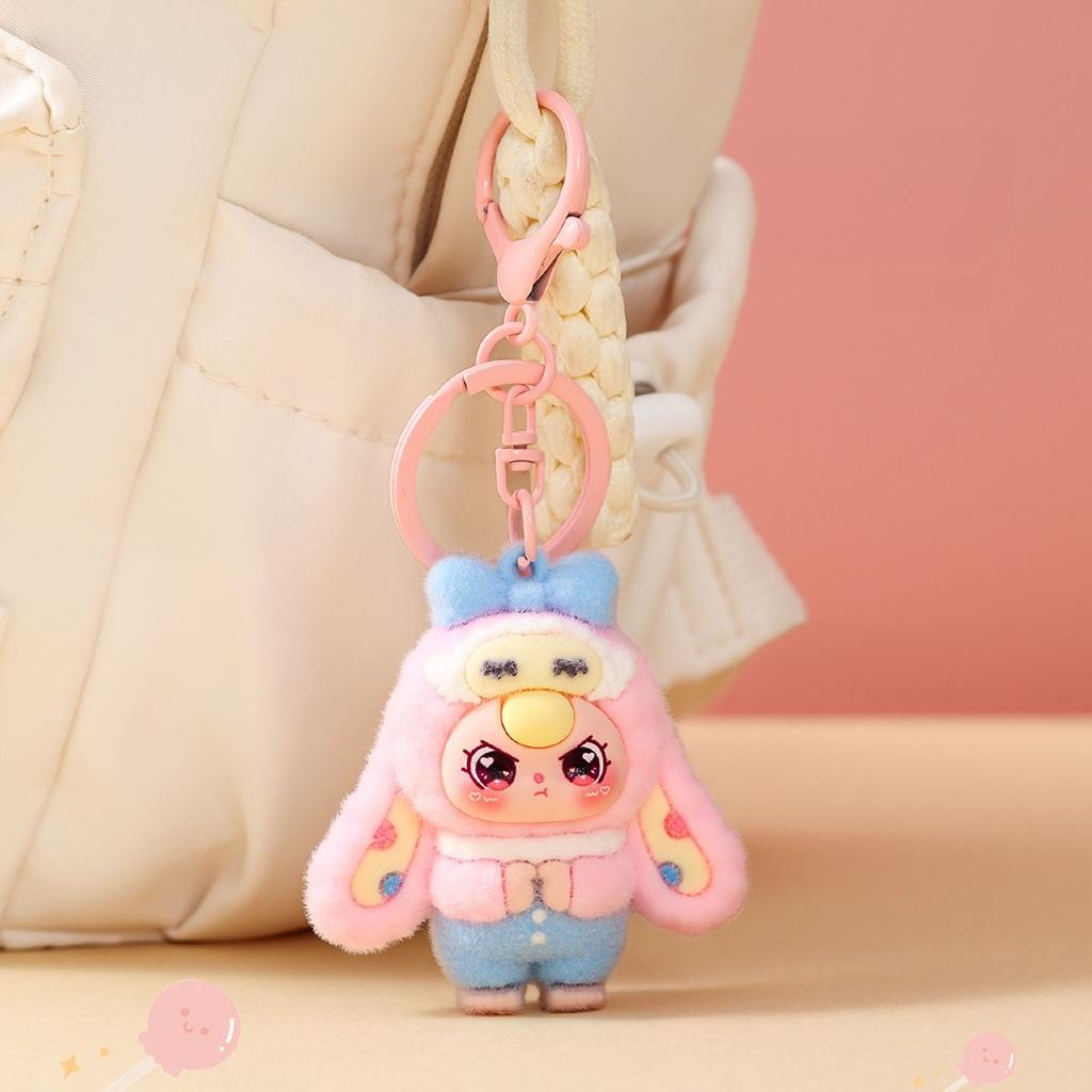 Gantungan Kunci Bag Charm Aksesori Tas Baby Three Seri Long Ear Costume