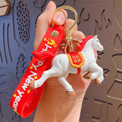 Gantungan Kunci Bag Charm Model Kuda Shio Imlek Souvenir Aksesori Gantungan Tas