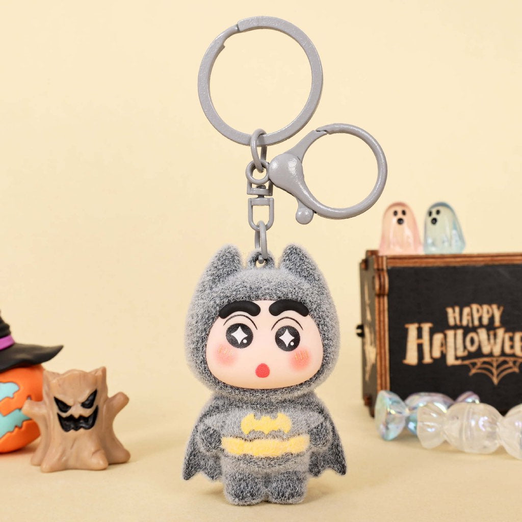 Gantungan Kunci Bag Charm Kartun Shinchan Kostum Cosplay Batman