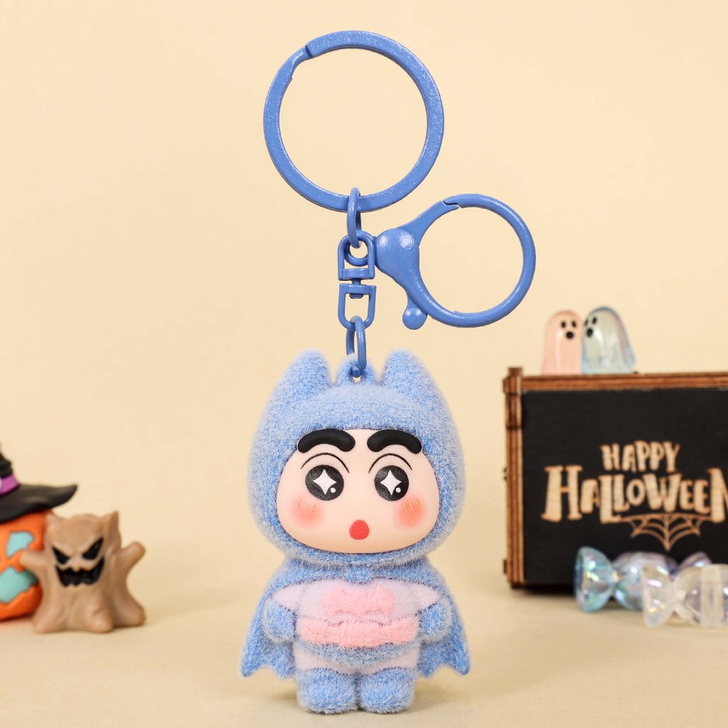 Gantungan Kunci Bag Charm Kartun Shinchan Kostum Cosplay Batman