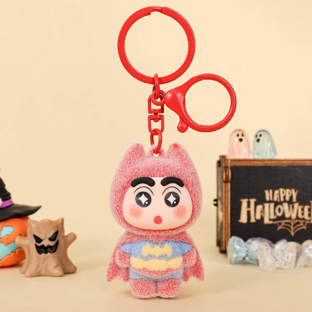 Gantungan Kunci Bag Charm Kartun Shinchan Kostum Cosplay Batman