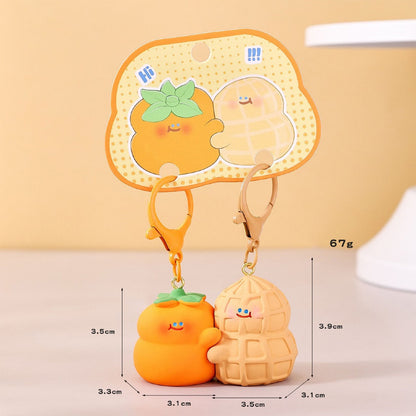 Gantungan Kunci Pasangan Couple Bag Charm Model Capybara Pink Pisang Gajah Kacang