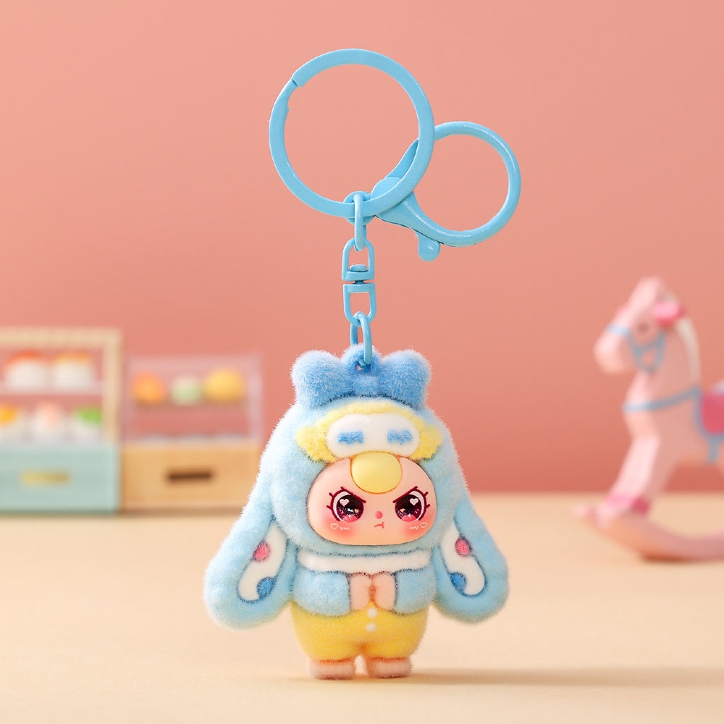 Gantungan Kunci Bag Charm Aksesori Tas Baby Three Seri Long Ear Costume