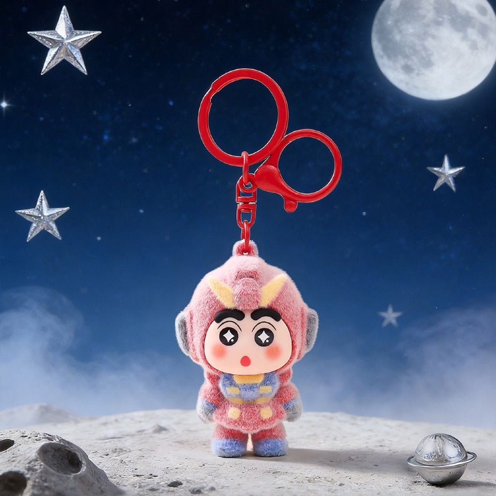 Gantungan Kunci Bag Charm Aksesori Tas Model Shinchan Cosplay Gundam