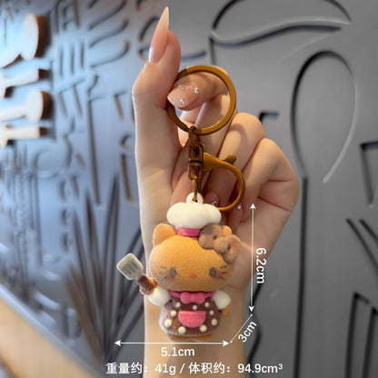 Gantungan Kunci Bag Charm Aksesori Tas Hello Kitty Seri Chef Dgn Spatula