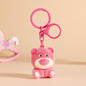 Gantungan Kunci Bag Charm Aksesori Tas Beruang Merah Pink Lotso