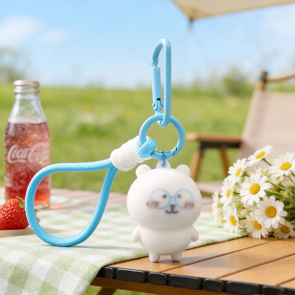 Gantungan Kunci Bag Charm Aksesori Tas Model Chikawa dengan Strap