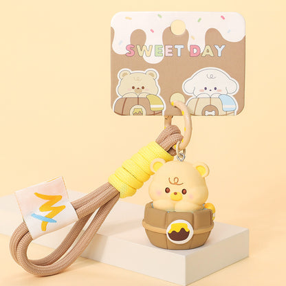 Gantungan Kunci Acc Tas Bag Charm Bear And Puppy Bath Time