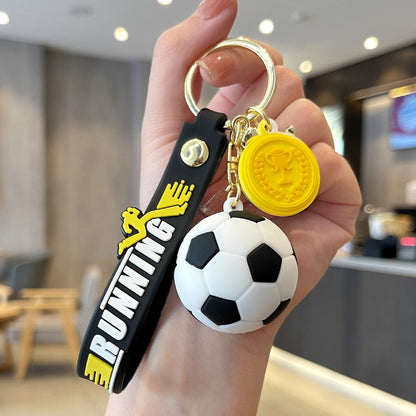 Gantungan Kunci Bag Charm Seri Bola Sepak Soccer Souvenir Aksesori Tas