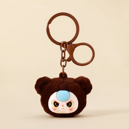Gantungan Kunci Bag Charm Karakter Baby Three Head Aksesori Tas Keychain