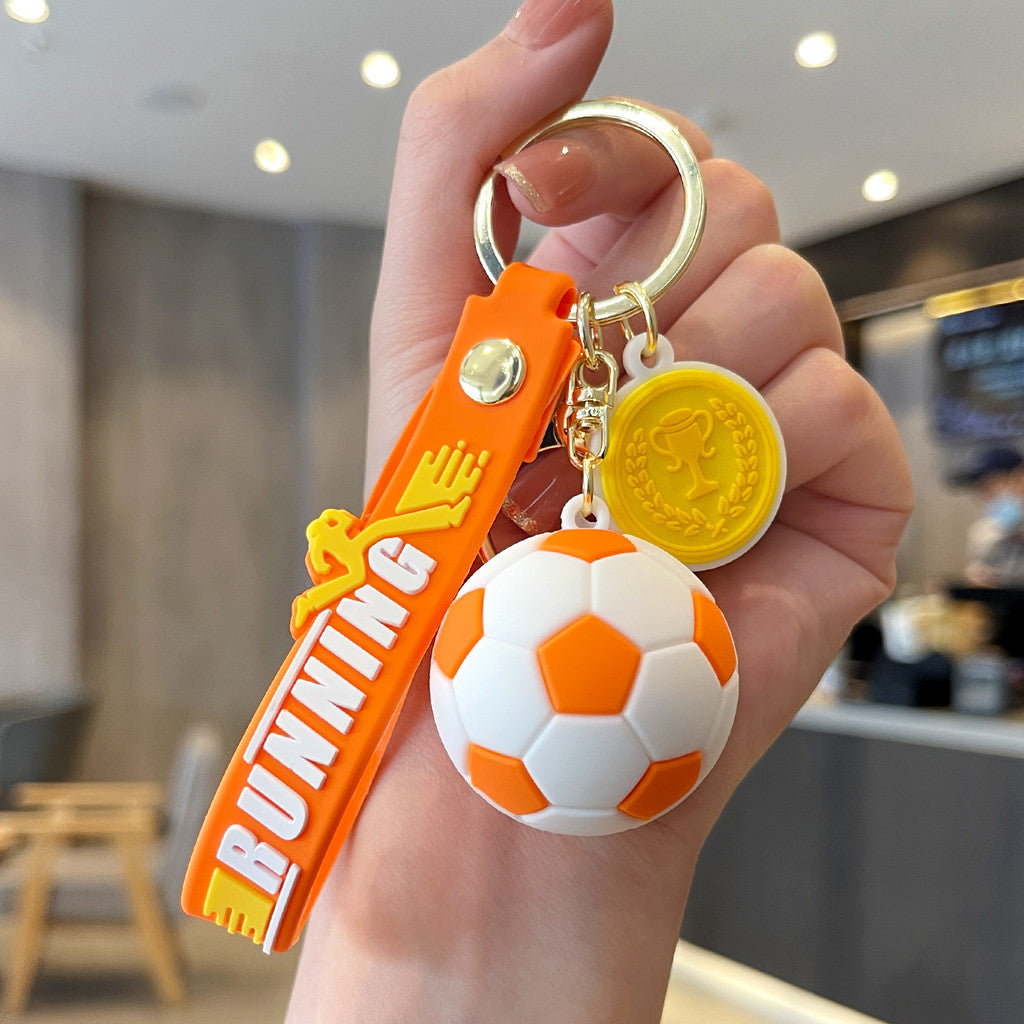 Gantungan Kunci Bag Charm Seri Bola Sepak Soccer Souvenir Aksesori Tas