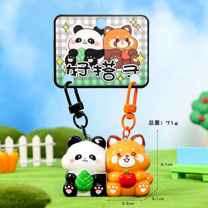 Gantungan Kunci Magnet Couple 1 Set Seri Cute Animal  Aksesori Tas Bag Charm Sepasang